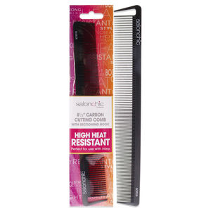 Cutting Carbon Comb High heat resistant 8.5 by SalonChic for Unisex - 1 Pc Comb